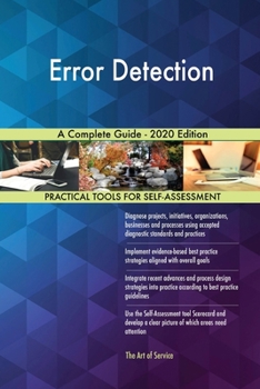 Paperback Error Detection A Complete Guide - 2020 Edition Book