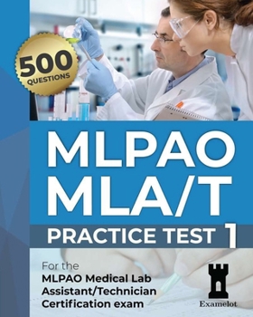 Paperback MLPAO MLA/T Certification Exam: Practice Test 1 Book