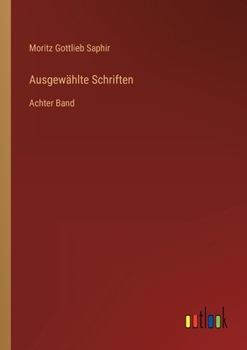 Paperback Ausgewählte Schriften: Achter Band [German] Book