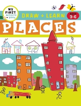 Paperback Draw + Learn: Places Book