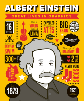 Hardcover Great Lives in Graphics: Albert Einstein Book