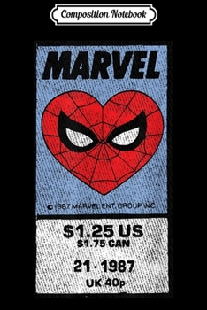 Paperback Composition Notebook: Marvel Spider-Man Vintage Spidey 1987 Corner Box Journal/Notebook Blank Lined Ruled 6x9 100 Pages Book
