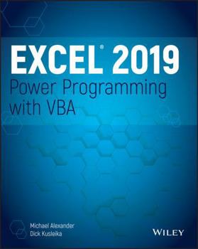 Paperback Excel 2019 Power Programming with VBA Book