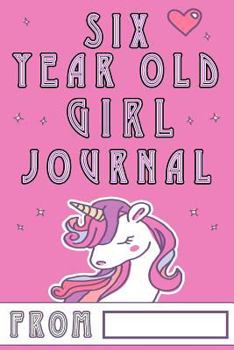 Paperback Six Year Old Girl Journal: Black and White Ruled Journal, Journal for Girls; 5 Year Old Girl gifts Book