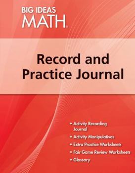 Paperback Big Ideas Math: Common Core Record & Practice Journal Red Book