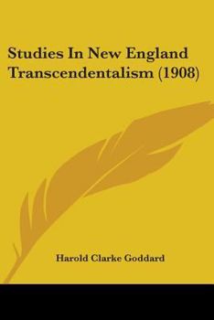 Paperback Studies In New England Transcendentalism (1908) Book