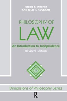 Hardcover Philosophy of Law: An Introduction to Jurisprudence Book
