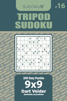 Paperback Tripod Sudoku - 200 Easy Puzzles 9x9 (Volume 16) Book
