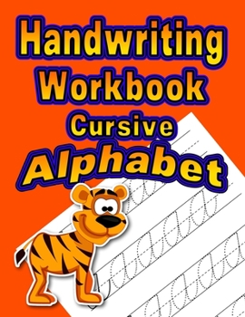 Paperback Handwriting Workbook: Cursive - Alphabet [Large Print] Book