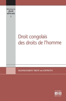 Paperback Droit congolais des droits de l'homme [French] Book