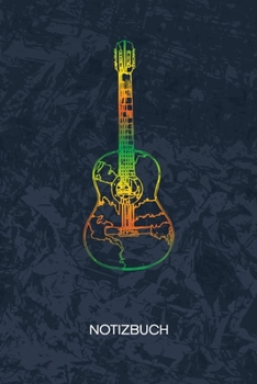 NOTIZBUCH: A5 Kariert - Gitarren Spieler Heft - Instrumente Notizheft 120 Seiten KARO - Gitarre Skizze Notizblock Vintage Gitarre Motiv - Instrumentalist Geschenk (German Edition)