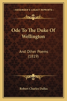 Paperback Ode To The Duke Of Wellington: And Other Poems (1819) Book