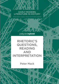 Paperback Rhetoric's Questions, Reading and Interpretation Book
