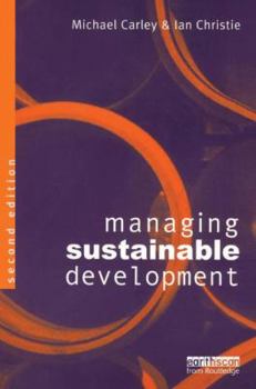 Paperback Managing Sustainable Development Book