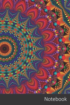 Notebook: Kaleidoskop, Mandala, Muster, Kaleydograf Notizbuch / persönliches Tagebuch / Schreibheft / Logbuch / Planer / Vokabelheft / Notizen - 6 x 9 ... Seiten mit Datumslinie, glänzendes Cover.