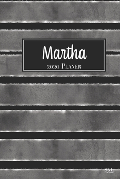 Paperback Martha 2020 Planer: A5 Minimalistischer Kalender Terminplaner Jahreskalender Terminkalender Taschenkalender mit Wochen?bersicht [German] Book