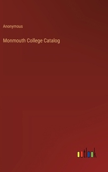 Hardcover Monmouth College Catalog Book