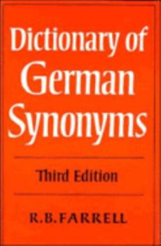 Paperback Dictionary of German Synonyms Book