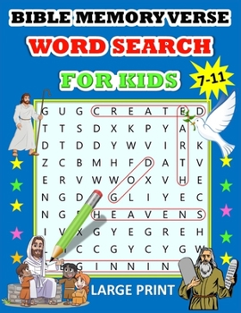 Bible Word Search For Kids: 80 Bible Memory Verse Word Search Puzzles For Kids | kids Word Searches| Christian Gifts for Kids | Word Search for Children