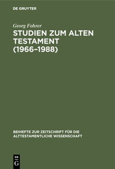 Hardcover Studien zum Alten Testament (1966-1988) [German] Book