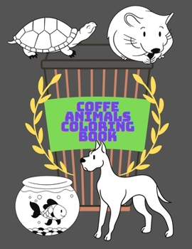 Paperback coffe animals coloring book