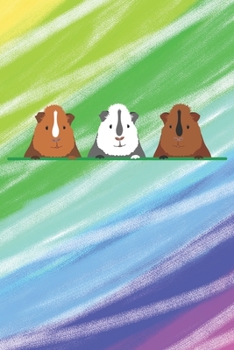 Drei Meerschweinchen: Notizbuch / Tagebuch / Trainingsbuch - DIN A5 120 Seiten liniert -  Meerschweinchen Geschenk (German Edition)