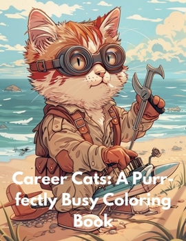Paperback Career Cats: A Purr-fectly Busy Coloring Book