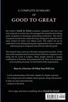 Paperback Summary of Good to Great Book