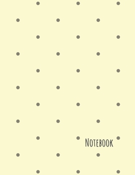 Simple Elegant Dots Noteboook Composition Book for school or Journal 8.5x11 120 pages