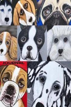 Paperback Journal: Puppy Love 6x9 100 Page Blank Lined Dog Lovers Journal Book