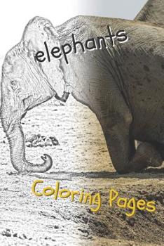 Paperback Elephant Coloring Pages: Beautiful Coloring Pages with Animal for Adults and for Kids Book