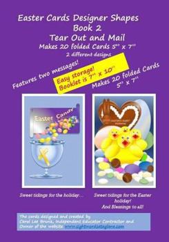 Paperback Easter Cards Designer Shapes Book 2 Tear Out & Mail: Easter Cards Designer Shapes Book 2 Tear Out & Mail Book