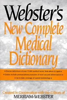 Hardcover Webster's New Complete Medical Dictionary Book