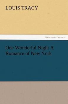 Paperback One Wonderful Night a Romance of New York Book