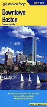 Paperback American Map Boston MA Downtown Slicker Book