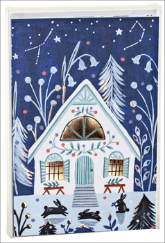 Misc. Supplies Cozy Winter Cabin, Big Notecard Set Book