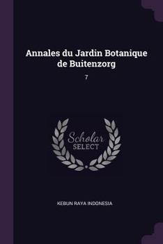 Paperback Annales du Jardin Botanique de Buitenzorg: 7 Book
