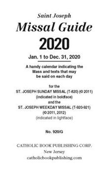 Paperback St. Joseph Annual Missal Guide (2020) Book