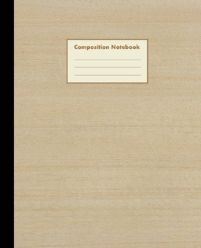 Paperback Composition Notebook: Koto Wood, College Ruled, 110 pages - Stylish Classic Journal Notebook for Home Work Office Business Ideas Writing and Book