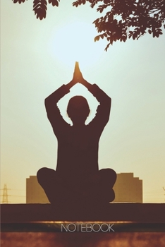 Notebook: Yoga silhouette [110 pages]: Yoga silhouette