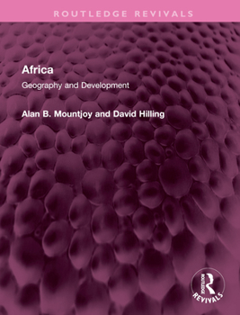 Hardcover Africa: Geography and Development Book