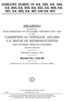 Legislative hearing on H.R. 3329, H.R. 3483, H.R. 3610, H.R. 3670, H.R. 3524, H.R. 4048, H.R. 4051, H.R. 4052, H.R. 4057, and H.R. 4072