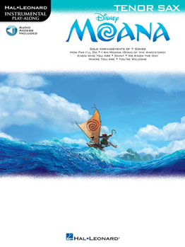 Paperback Moana: Tenor Sax Book