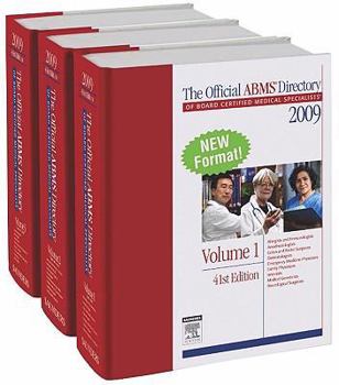 Hardcover The Official ABMS Directory of Board Certified Medical Specialists: 3-Volume Set (AMER BD OF MED SPECIALTIES DIR) Book