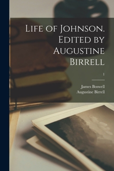 Paperback Life of Johnson. Edited by Augustine Birrell; 1 Book