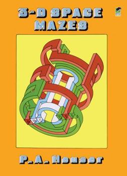 Paperback Three-D Space Mazes Book