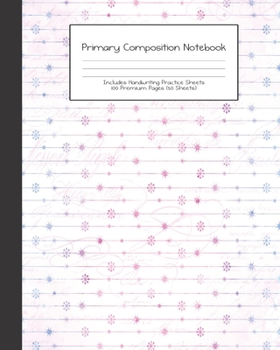 Primary Composition Notebook: Unicorn Old School 80s 90s Style |Grades K-2 | Handwriting Practice Paper|Primary Ruled With Dotted Midline | 100 Pgs 50 ... Girls | Elementary | Teacher | School | Gift