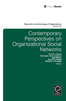 Hardcover Contemporary Perspectives on Organizational Social Networks Book