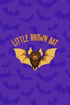 Little Brown Bat: Notebook Journal Composition Blank Lined Diary Notepad 120 Pages Paperback Purple Bat K