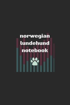 retro Norwegian Buhund Notebook - Gift for Dog Lovers and Dog Owners diary / journal / notepad /: 6X9 100 pages